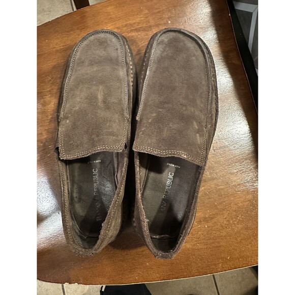 Banana Republic Other - Banana Republic Vero Cuoio Leather Suede Loafers Men’s Size 12 Margom Sole Brown